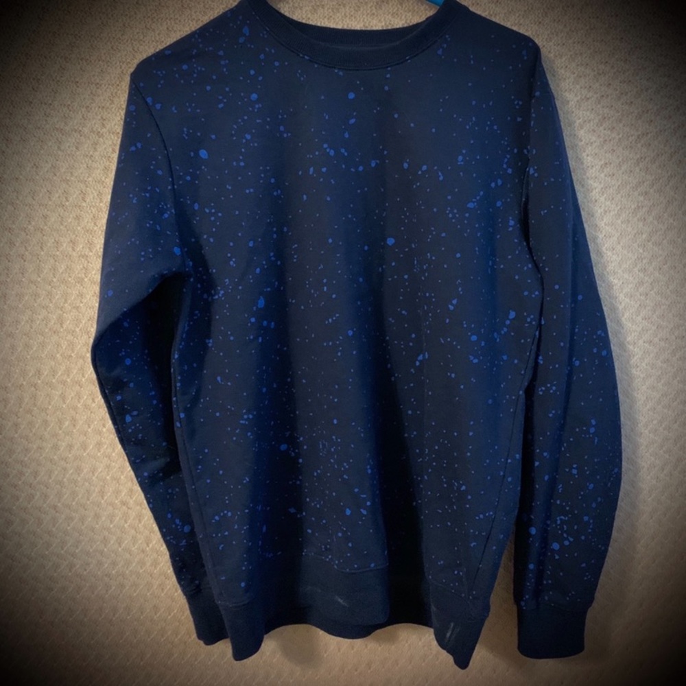 Blue Splatter Sweater